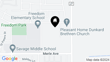 Map of 3840 Sharon Avenue, Modesto CA, 95355