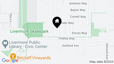 Map of 1317 Saint Mary Dr, Livermore CA, 94550