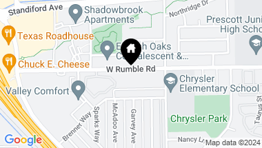 Map of 2600 W Rumble Road, Modesto CA, 95350