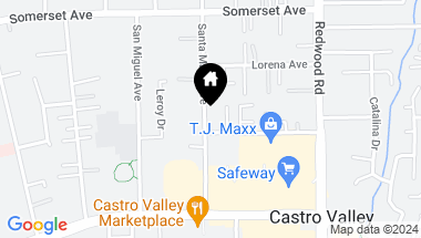 Map of 20146 Santa Maria Ave, Castro Valley CA, 94546