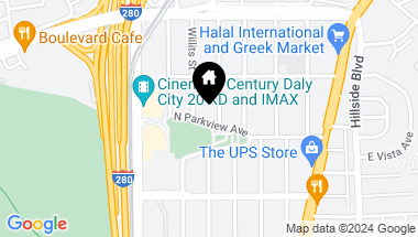 Map of 332 N Parkview Avenue, Daly City CA, 94014