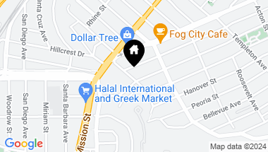 Map of 151 Wellington Avenue, Daly City CA, 94014