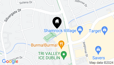 Map of 7568 Silvertree Lane, Dublin CA, 94568