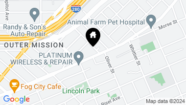 Map of 5810 Mission Street # 307, San Francisco CA, 94112