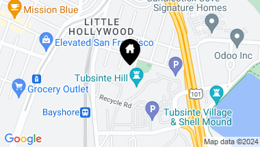Map of 456 Tocoloma Avenue, San Francisco CA, 94134