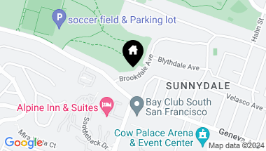 Map of 230 Brookdale Avenue, San Francisco CA, 94134