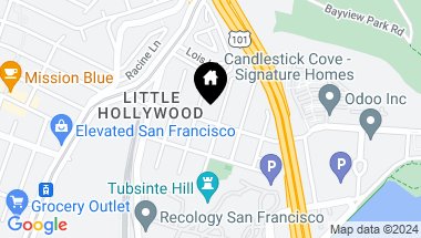 Map of 294 Tocoloma Avenue, San Francisco CA, 94134
