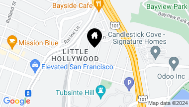 Map of 264 Peninsula Avenue, San Francisco CA, 94134