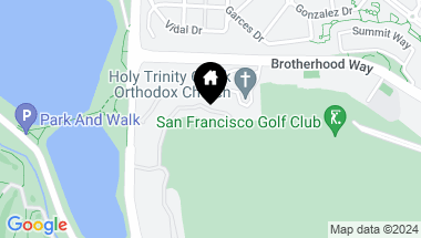 Map of 235 N Lake Merced Hills, San Francisco CA, 94132