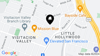 Map of 56 Arleta Avenue, San Francisco CA, 94134