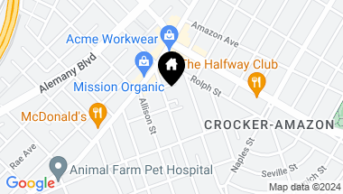 Map of 37 Pope Street, San Francisco CA, 94112