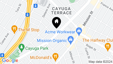 Map of 2356 Alemany Boulevard, San Francisco CA, 94112