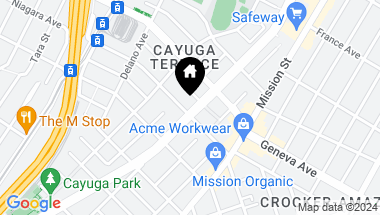 Map of 2290 Alemany Boulevard, San Francisco CA, 94112