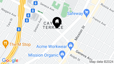 Map of 738 Geneva Avenue, San Francisco CA, 94112