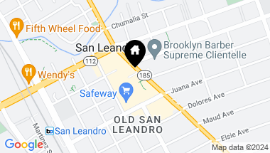 Map of 1371 E 14th Street, San Leandro CA, 94577