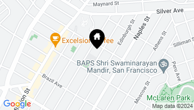 Map of 234 Madrid Street, San Francisco CA, 94112