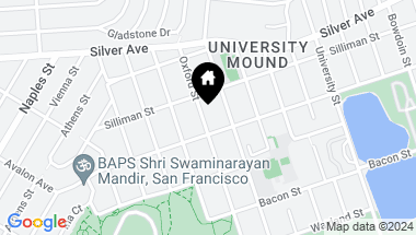 Map of 255 Oxford Street, San Francisco CA, 94134
