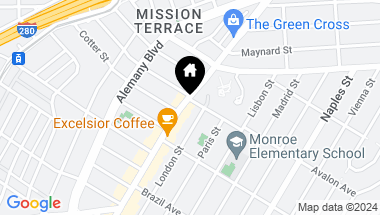 Map of 4377 Mission Street # 4379, San Francisco CA, 94112