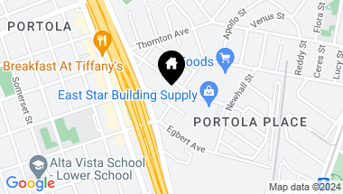 Map of 2638 Phelps Street, San Francisco CA, 94124