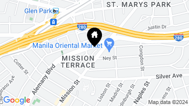 Map of 4180 Mission Street # 7, San Francisco CA, 94112