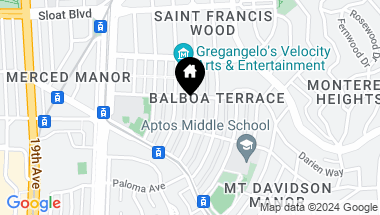 Map of 310 Santa Ana Avenue, San Francisco CA, 94127
