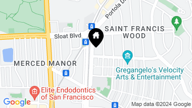 Map of 95 Junipero Serra Boulevard, San Francisco CA, 94127