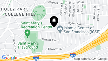 Map of 351 Crescent Avenue, San Francisco CA, 94110