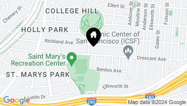 Map of 215 Crescent Avenue, San Francisco CA, 94110