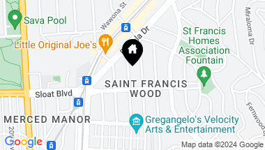 Map of 67 San Leandro Way, San Francisco CA, 94127