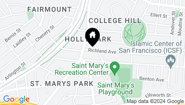 Map of 140 Richland Avenue, San Francisco CA, 94110