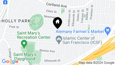Map of 618 Andover Street, San Francisco CA, 94110