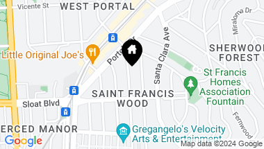 Map of 55 Santa Ana Avenue, San Francisco CA, 94127