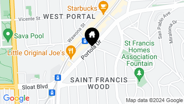 Map of 2 Santa Ana Avenue, San Francisco CA, 94127