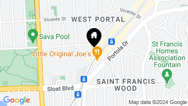 Map of 380 West Portal Avenue # G, San Francisco CA, 94127