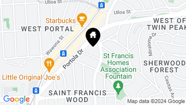 Map of 55 Terrace Drive, San Francisco CA, 94132