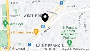 Map of 297 West Portal Avenue, San Francisco CA, 94127