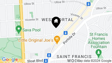 Map of 370 Wawona Street, San Francisco CA, 94127