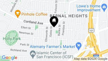 Map of 3912 Folsom Street, San Francisco CA, 94110