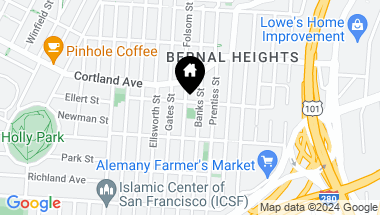 Map of 3905 Folsom Street, San Francisco CA, 94110