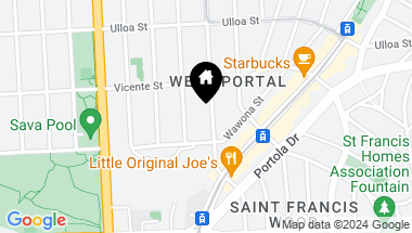 Map of 2655 15th Avenue, San Francisco CA, 94127