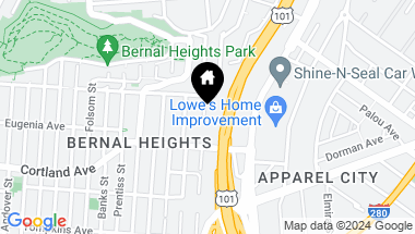 Map of 735 Peralta Avenue, San Francisco CA, 94110