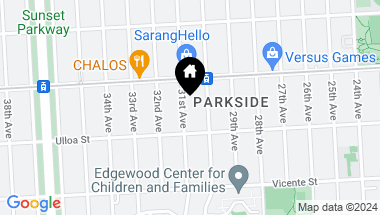 Map of 2450 31st Avenue, San Francisco CA, 94116