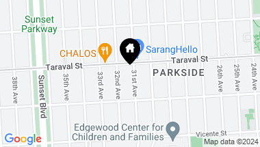 Map of 2423 31st Avenue, San Francisco CA, 94116