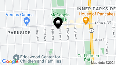 Map of 2443 23rd Avenue, San Francisco CA, 94116