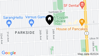 Map of 1433 Taraval Street, San Francisco CA, 94116