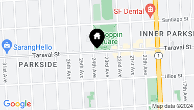 Map of 1345 Taraval Street, San Francisco CA, 94116