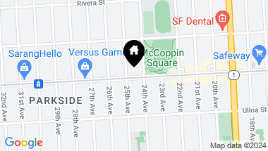 Map of 1430 Taraval Street, San Francisco CA, 94116