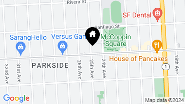 Map of 2390 25th Avenue, San Francisco CA, 94116
