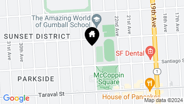 Map of 2247 24th Avenue, San Francisco CA, 94116
