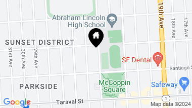 Map of 2231 24th Avenue, San Francisco CA, 94116